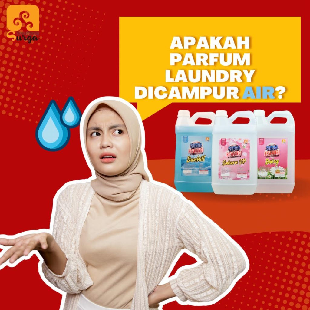 apakah parfum laundry dicampur air